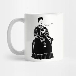 Sitting Frida - Black Mug